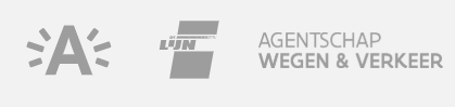 logo's van Stad Antwerpen, De Lijn en Agentschap Wegen en Verkeer