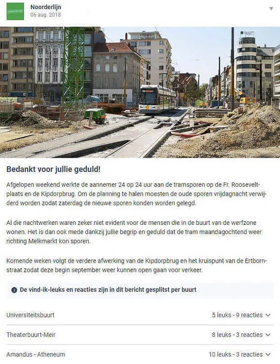 bedankingsbericht door Noorderlijn op Hoplr